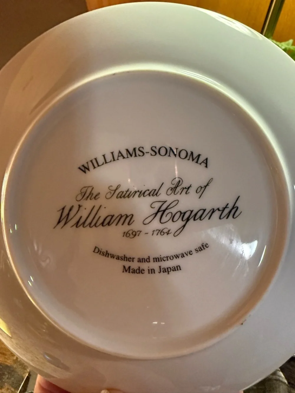 Williams-Sonoma Rare Set Of 4 Satirical Art Of William Hogarth Script